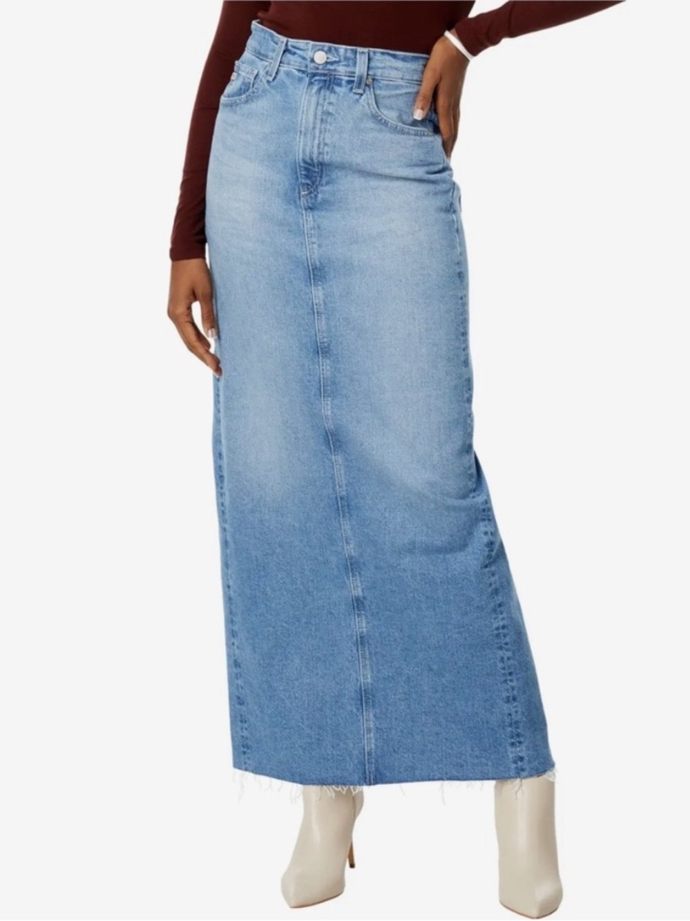 Adriano Goldschmied Rani Denim Maxi Skirt NWT NEW